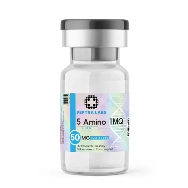 5-Amino-1MQ 50 mg – flacon de compus pentru cercetare, puritate 99% pe etichetă, Peptra Labs